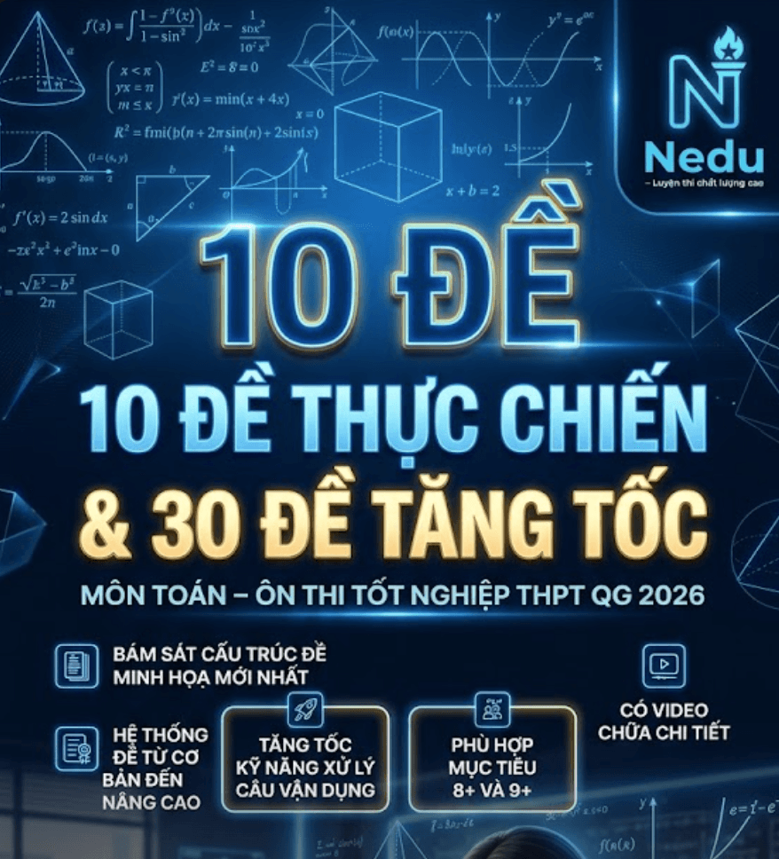 30 ĐỀ TĂNG TỐC THPT 2026 & CƠ BẢN VÀ NÂNG CAO